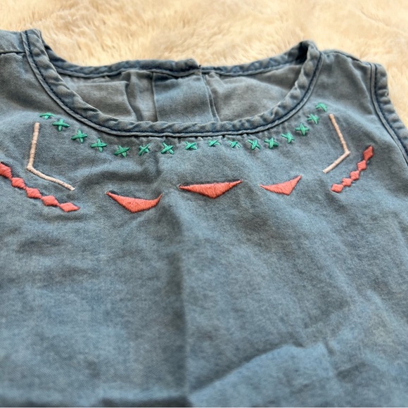 Gymboree Toddler Girl Tribal Embroidered Dress Size 5 - Picture 3 of 8